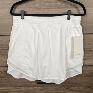 Lululemon Hotty Hot HR Skirt Skort White Size 12